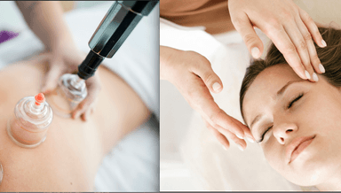 Image for 30 Minute Cupping With 45 Minute Indie Head Massage Combo Treatment
