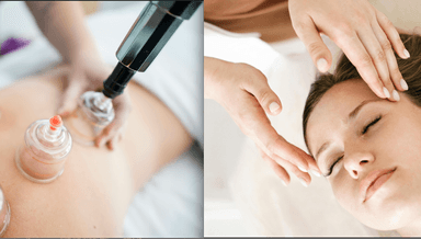 Image for 45 Minute Cupping With 45 Minute Indie Head Massage Combo Treatment